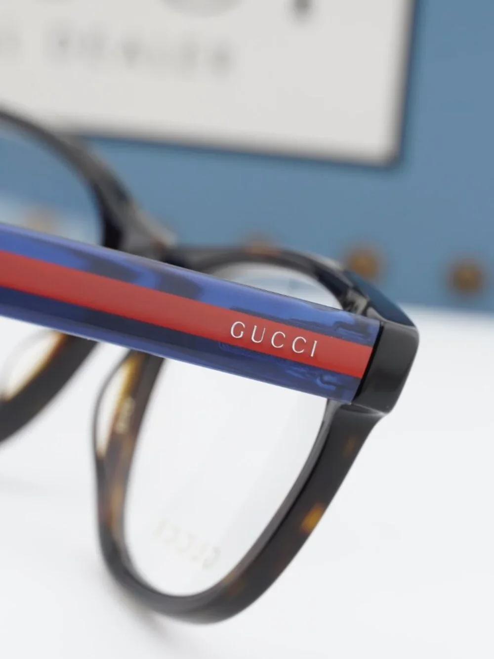 Gucci GG0004ON 003 Square Eyeglasses 53mm - Havana